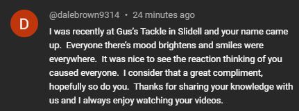 great youtube compliment