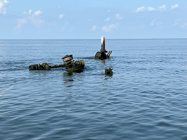 The Wreck in Black Bay Louisiana