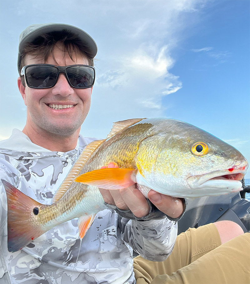 captain devin power line redfish