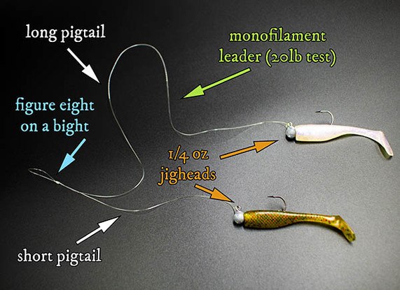 How To Tie & Fish A Double Rig For Speckled Trout